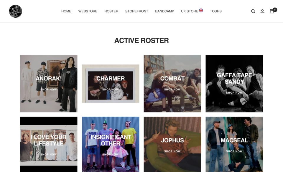 Counter Intuitive RecordsのWEBデザイン