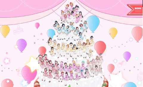 ラブライブ！シリーズ15周年特設サイトのWEBデザイン