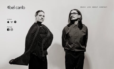 Bel Canto – the official websiteのWEBデザイン