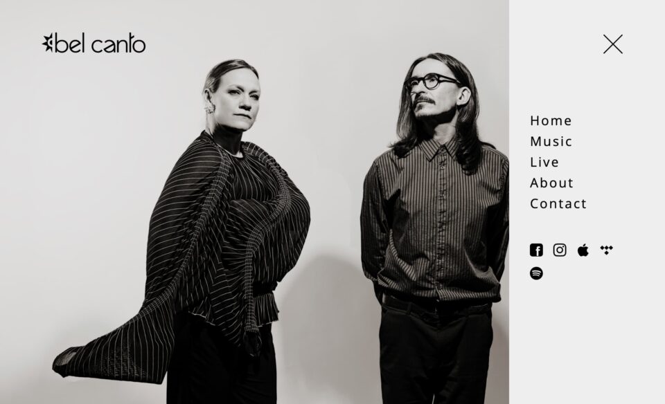 Bel Canto – the official websiteのWEBデザイン