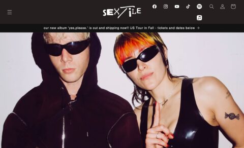 SEXTILEのWEBデザイン