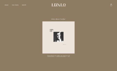 Liza LoのWEBデザイン