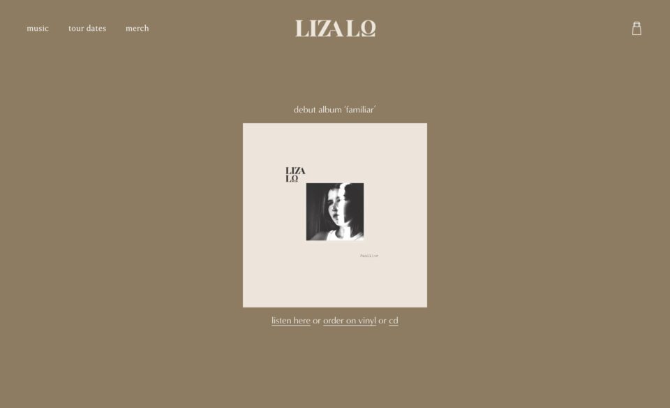Liza LoのWEBデザイン