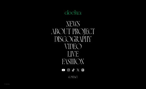 docka official websiteのWEBデザイン