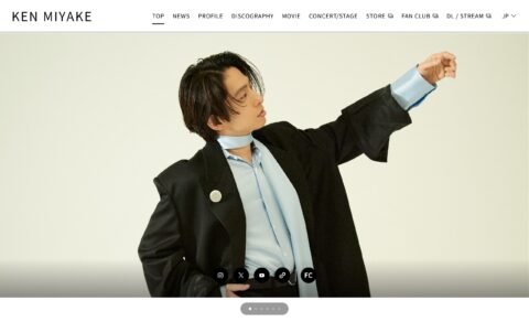 KEN MIYAKE – TOP | TOBEのWEBデザイン