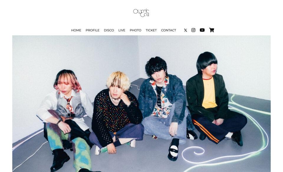 トップページ｜Organic Call OFFICIAL SITEのWEBデザイン
