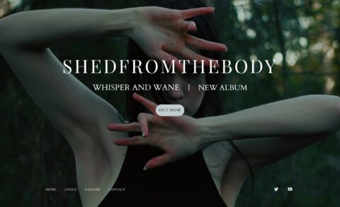 ShedfromthebodyのWEBデザイン