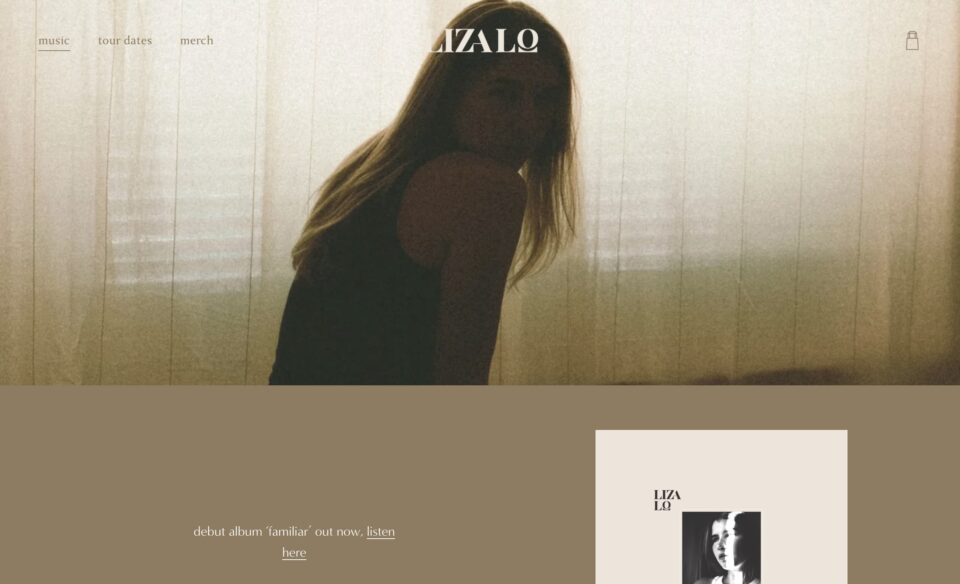 Liza LoのWEBデザイン