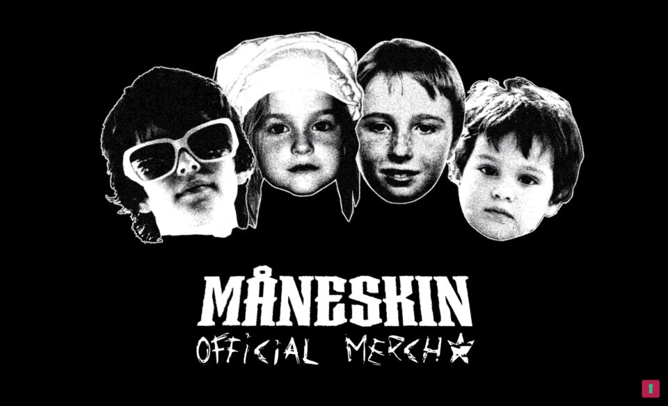 Måneskin – Official WebsiteのWEBデザイン