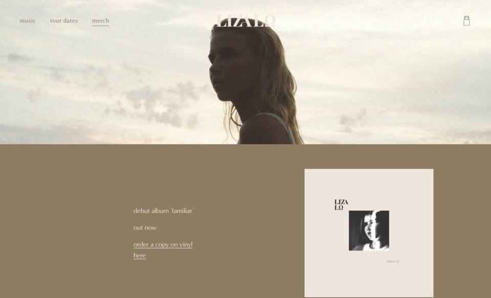 Liza LoのWEBデザイン