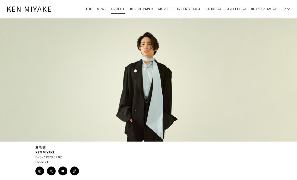 KEN MIYAKE – TOP | TOBEのWEBデザイン