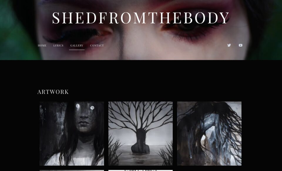 ShedfromthebodyのWEBデザイン
