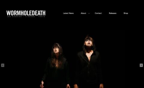WormHoleDeath – The Critical Thinking In Music.のWEBデザイン