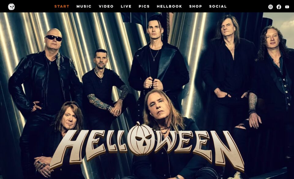 HELLOWEEN OFFICIALのWEBデザイン
