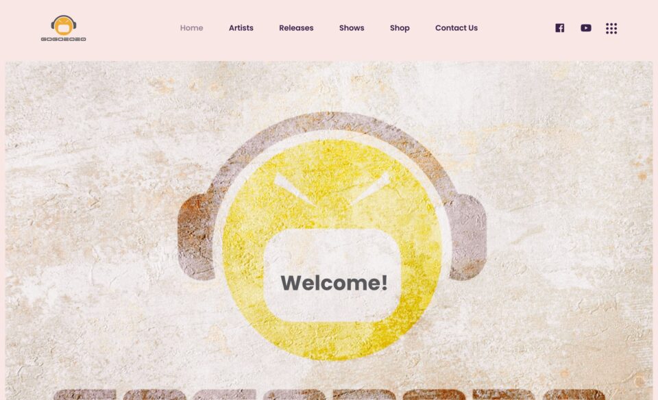 GOGO2020 – where music being alive…のWEBデザイン