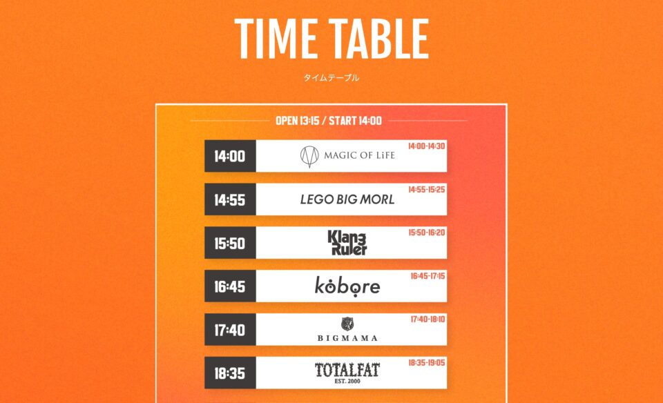 玩具大戦2025 – Rhythmic Toy World presentsのWEBデザイン