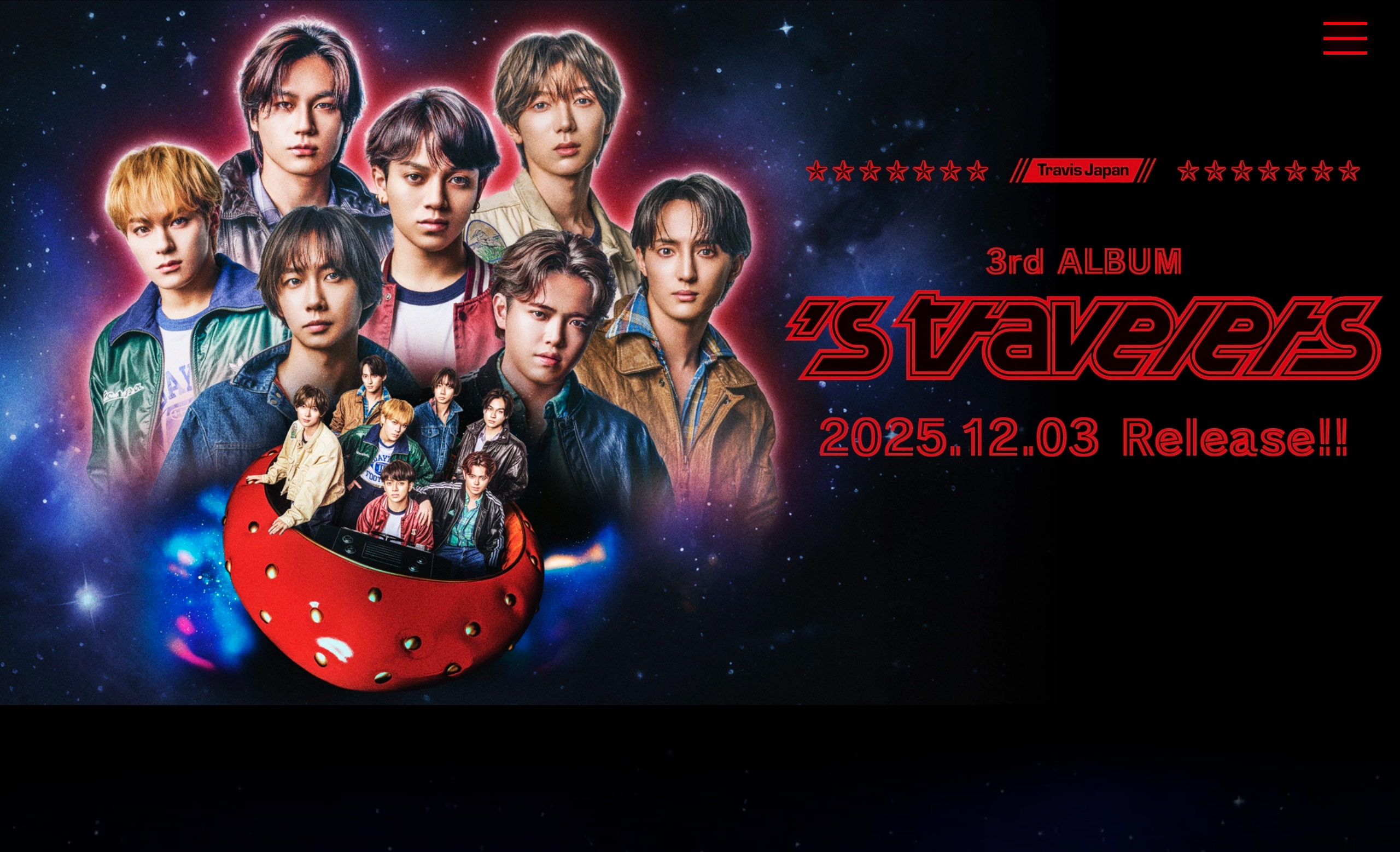 Travis Japan | 3rd_ALBUM 『's travelers』2025.12.03 Release
