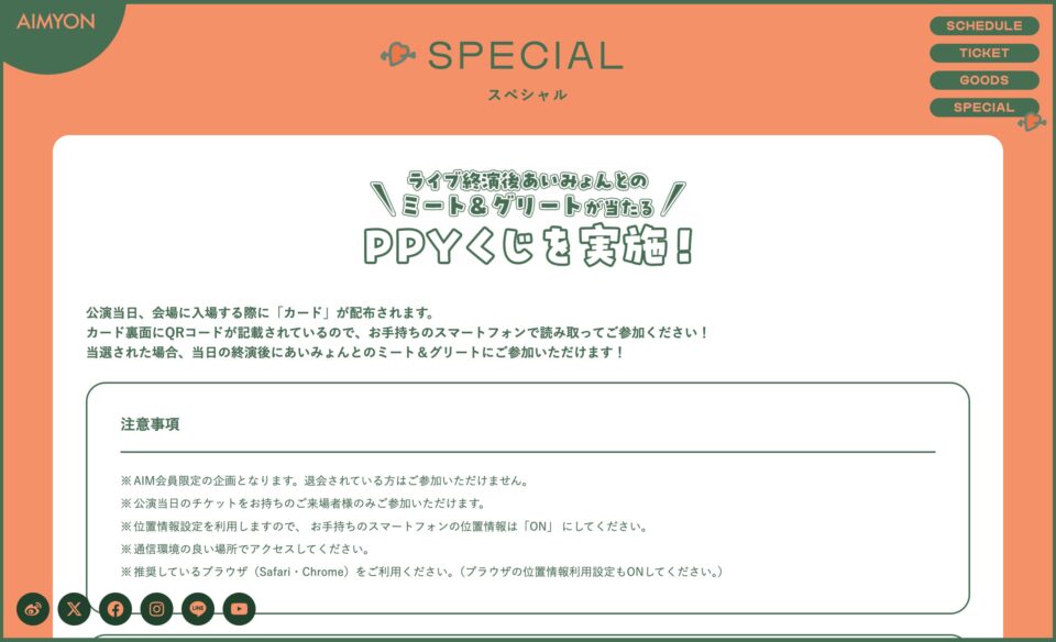 PINKY PROMISE YOU vol.2のWEBデザイン