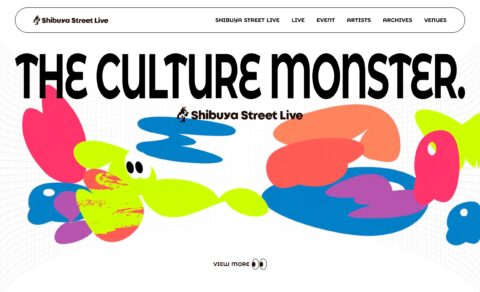 SHIBUYA STREET LIVE｜公式サイトのWEBデザイン