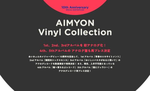 AIMYON Vinyl CollectionのWEBデザイン