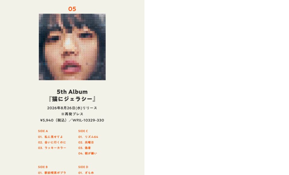 AIMYON Vinyl CollectionのWEBデザイン