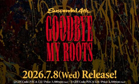 Suspended 4th 2nd Full Album [Goodbye My Roots] リリース特設サイトのWEBデザイン