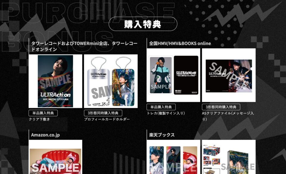 3rd Album『ULTRActi:on』Hiromitsu KitayamaのWEBデザイン