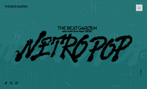 THE BEAT GARDEN NITRO POP TOUR | THE BEAT GARDEN (ビートガーデン) OFFICIAL SITEのWEBデザイン