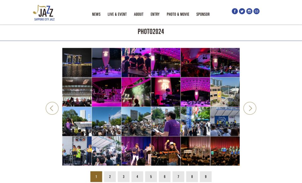 SAPPORO CITY JAZZ – サッポロ・シティ・ジャズは、「Let‘ｓ JAM」をテーマに、2026年も皆様のご来場、ご参加をお待ちしています。のWEBデザイン