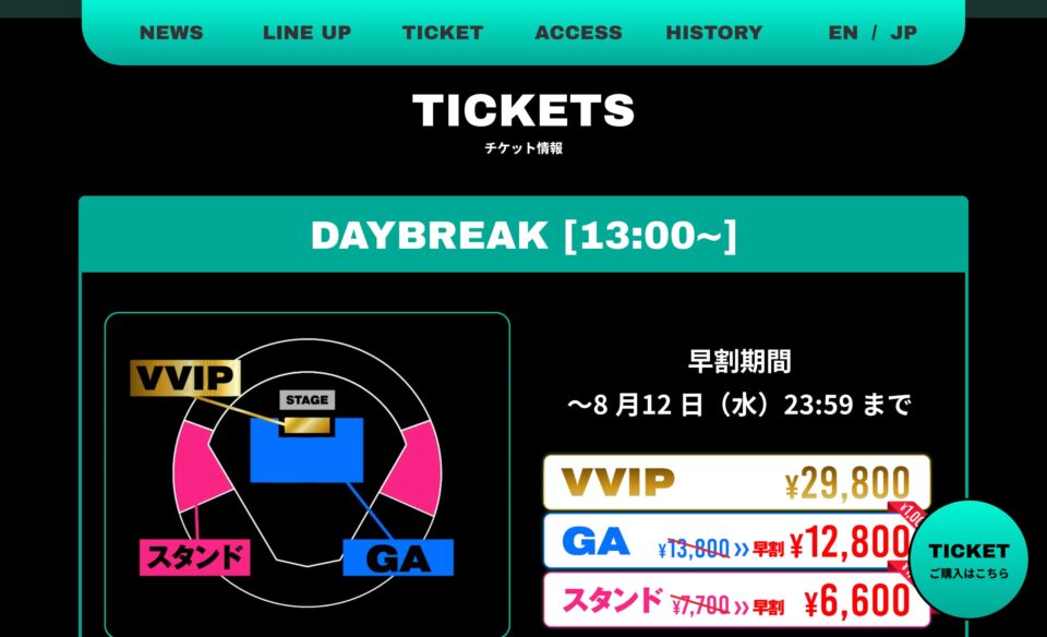 SBI MUSIC CIRCUS HOKKAIDOのWEBデザイン