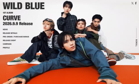 WILD BLUE ファーストアルバム「CURVE」 | SPECIAL SITEのWEBデザイン