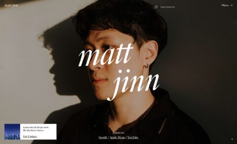 Matt Jinn | HomeのWEBデザイン