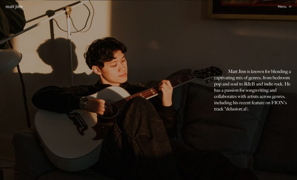 Matt Jinn | HomeのWEBデザイン