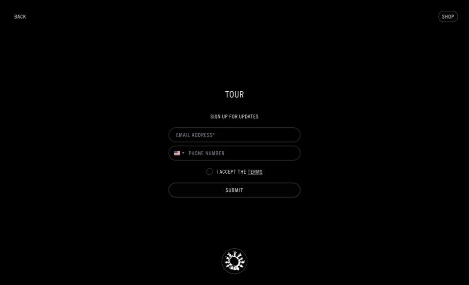 TRAVIS SCOTTのWEBデザイン